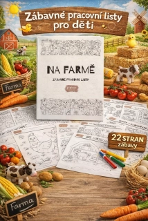 Pracovní listy pro děti – Na farmě