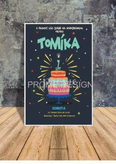 NAROZENINOVÁ POZVÁNKA - Cake Tomík